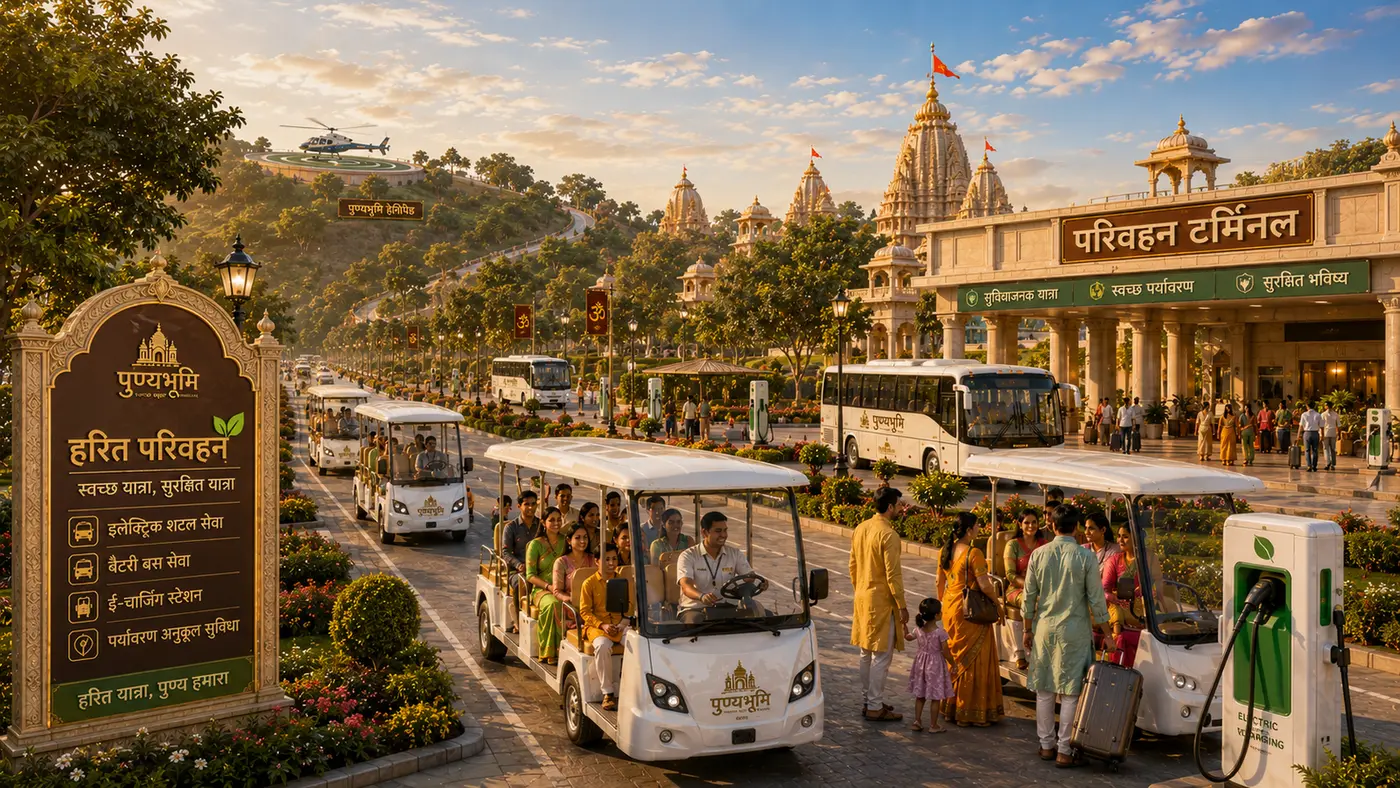 Concept visualisation of the green electric transport terminal