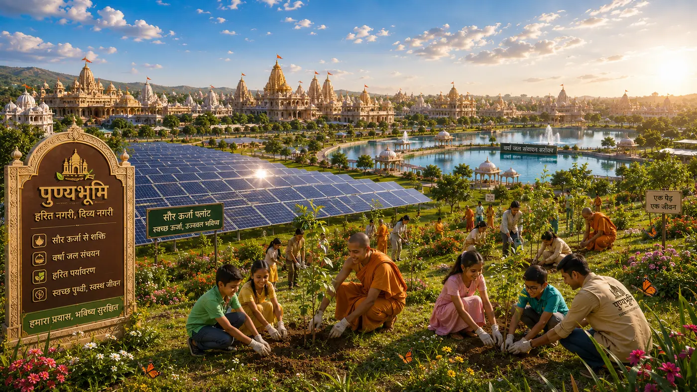 Concept visualisation of solar fields and community tree planting