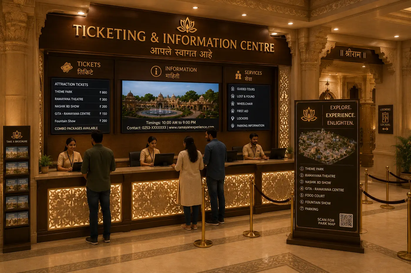 Concept visualisation of the information and ticketing centre