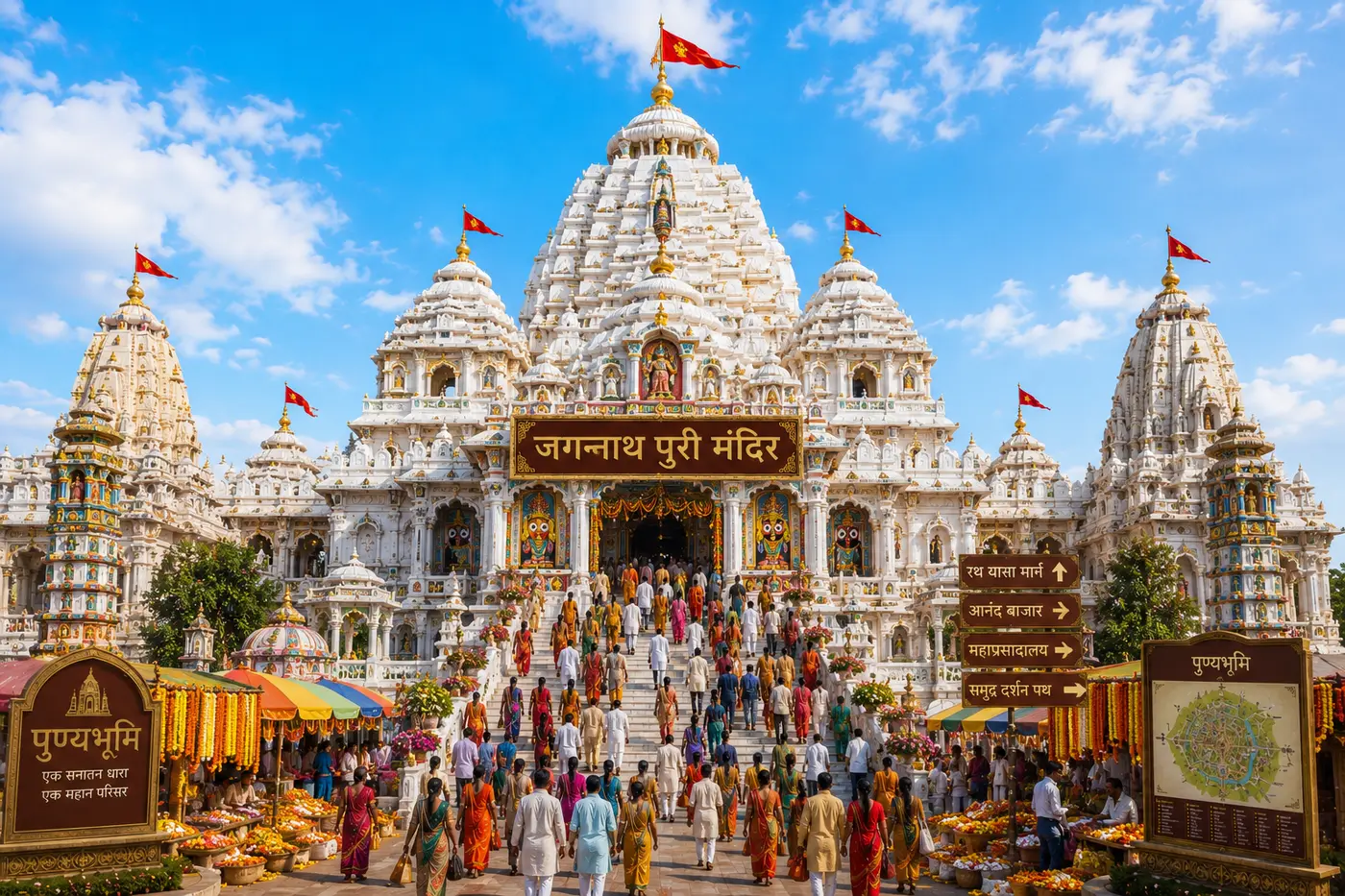 Concept visualisation of the Jagannath Puri mandir replica