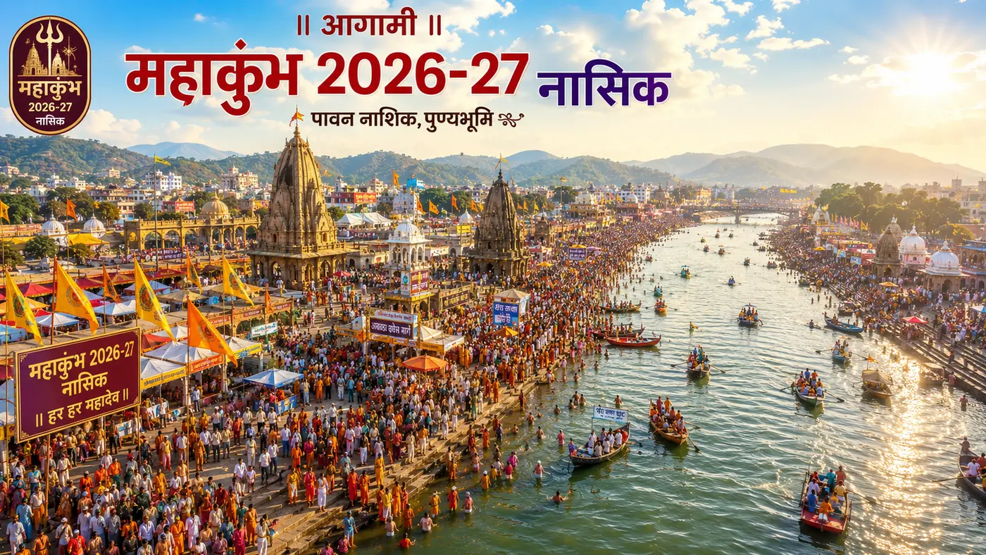 Poster visual for the upcoming Nashik Mahakumbh 2026–27