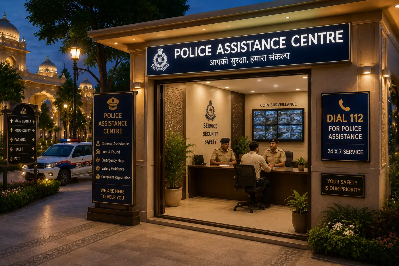 Concept visualisation of the police assistance centre