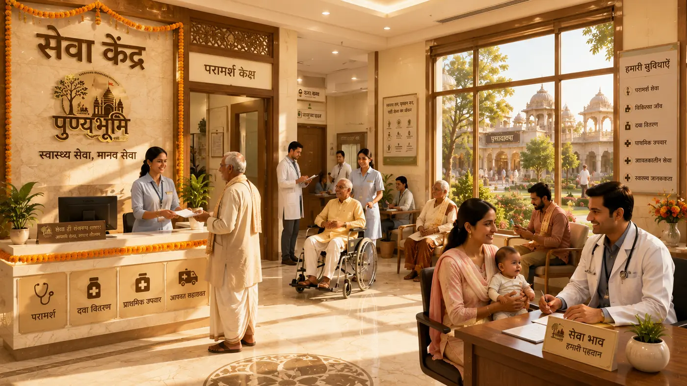 Concept visualisation of the seva kendra health and care centre