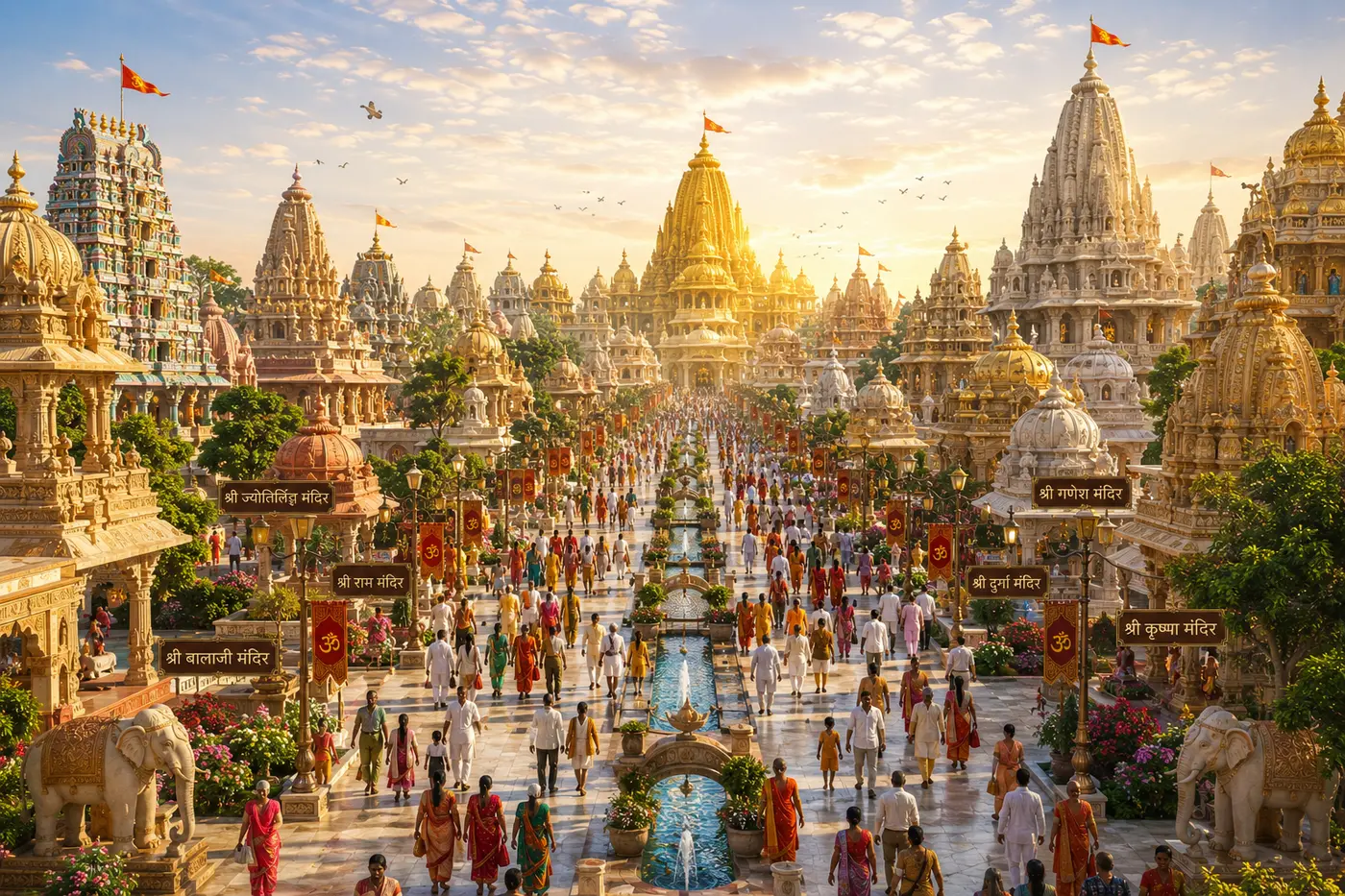 Concept visualisation of the golden temple boulevard