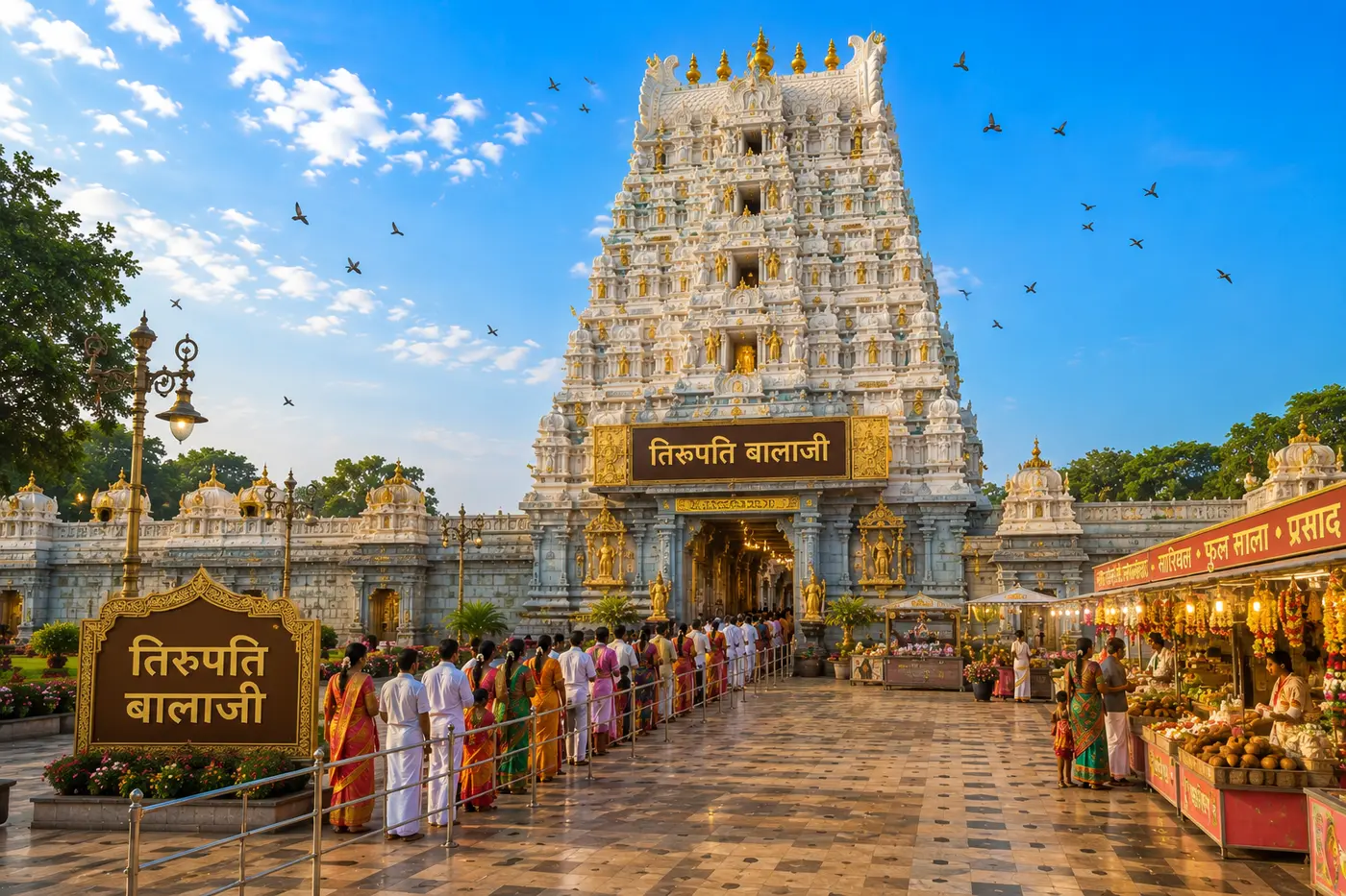 Concept visualisation of the Tirupati Balaji mandir replica